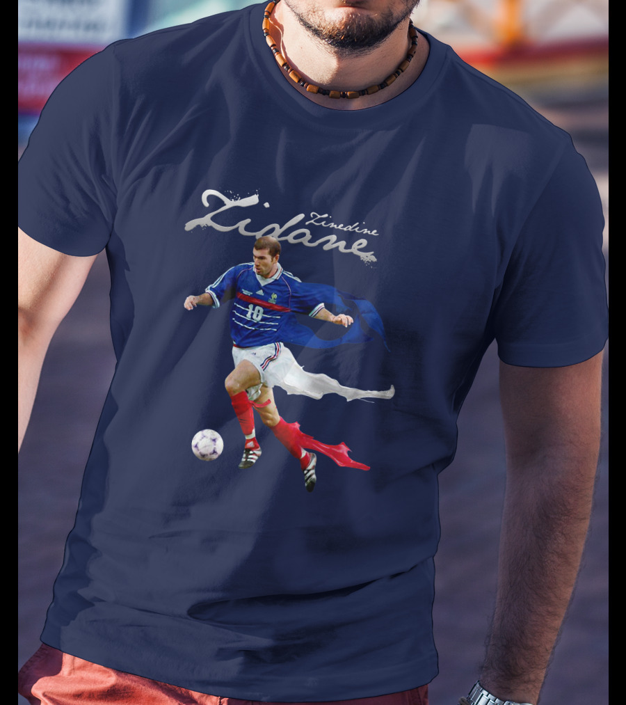 Zinedine Zidane Iconic Number 10 Football Legend T-Shirt