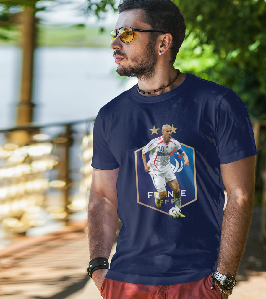 Zidane France FFF Soccer Icon Stars T-Shirt