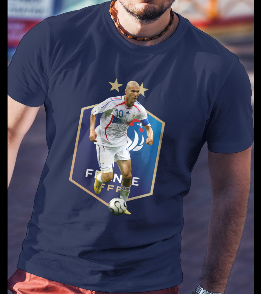 Zidane France FFF Soccer Icon Stars T-Shirt