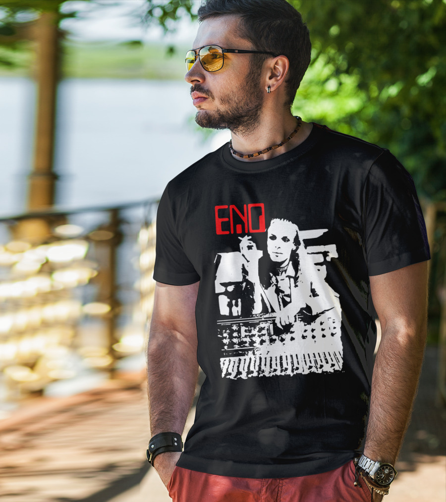 ENO Red Text Minimalist T-Shirt