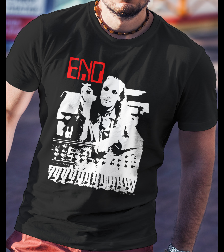 ENO Red Text Minimalist T-Shirt