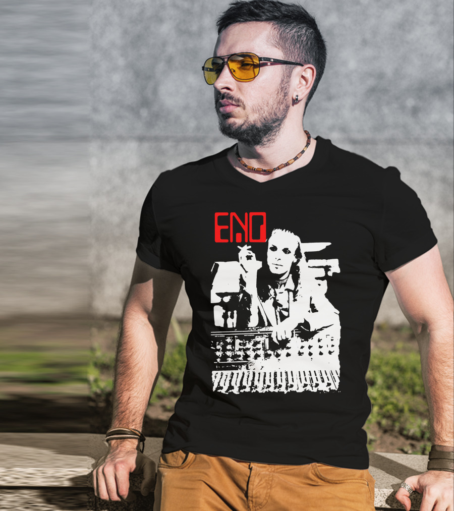 ENO Red Text Minimalist T-Shirt
