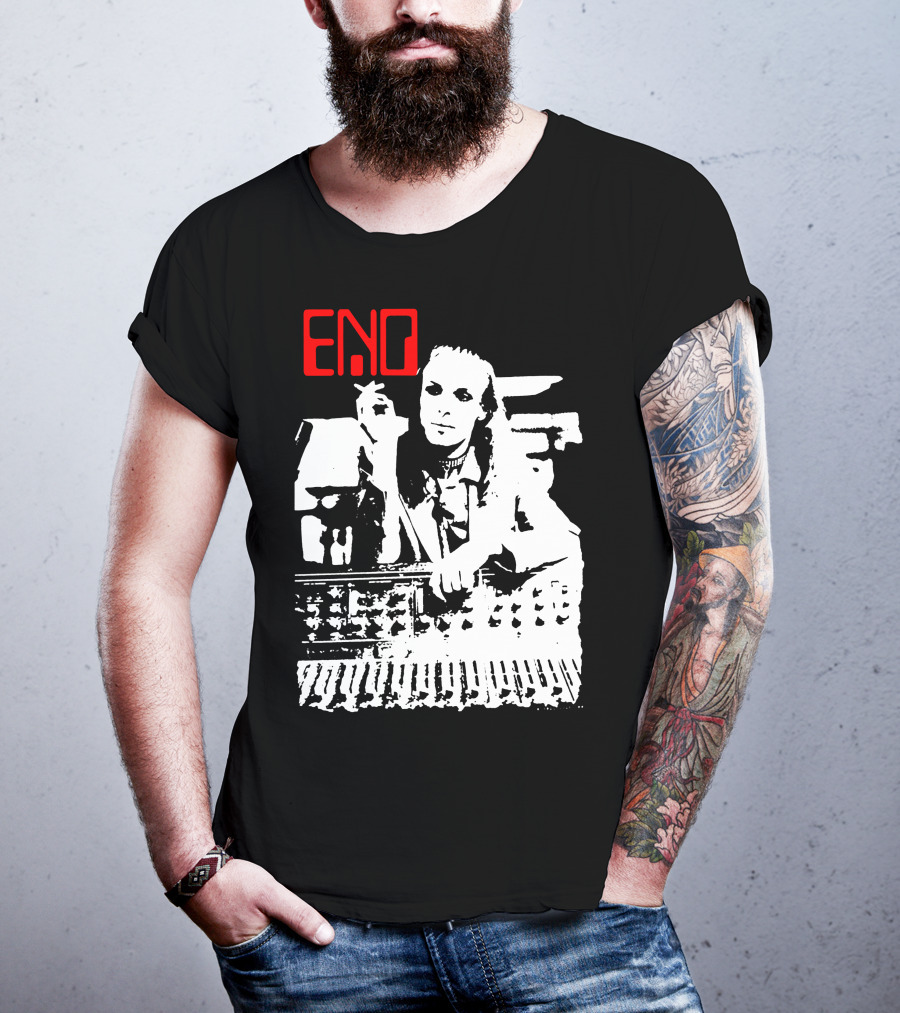 ENO Red Text Minimalist T-Shirt