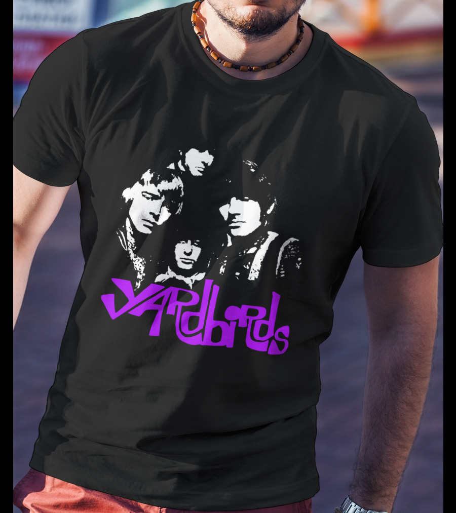 Yardbirds Psychedelic Text T-Shirt