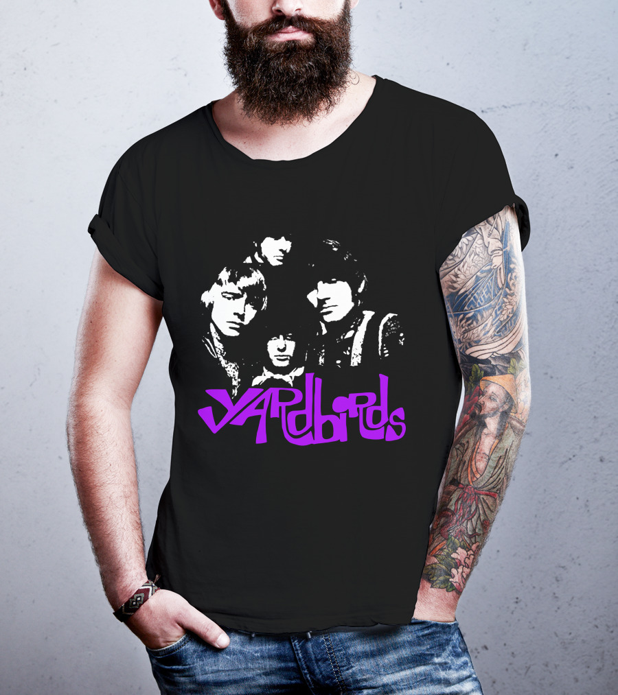 Yardbirds Psychedelic Text T-Shirt