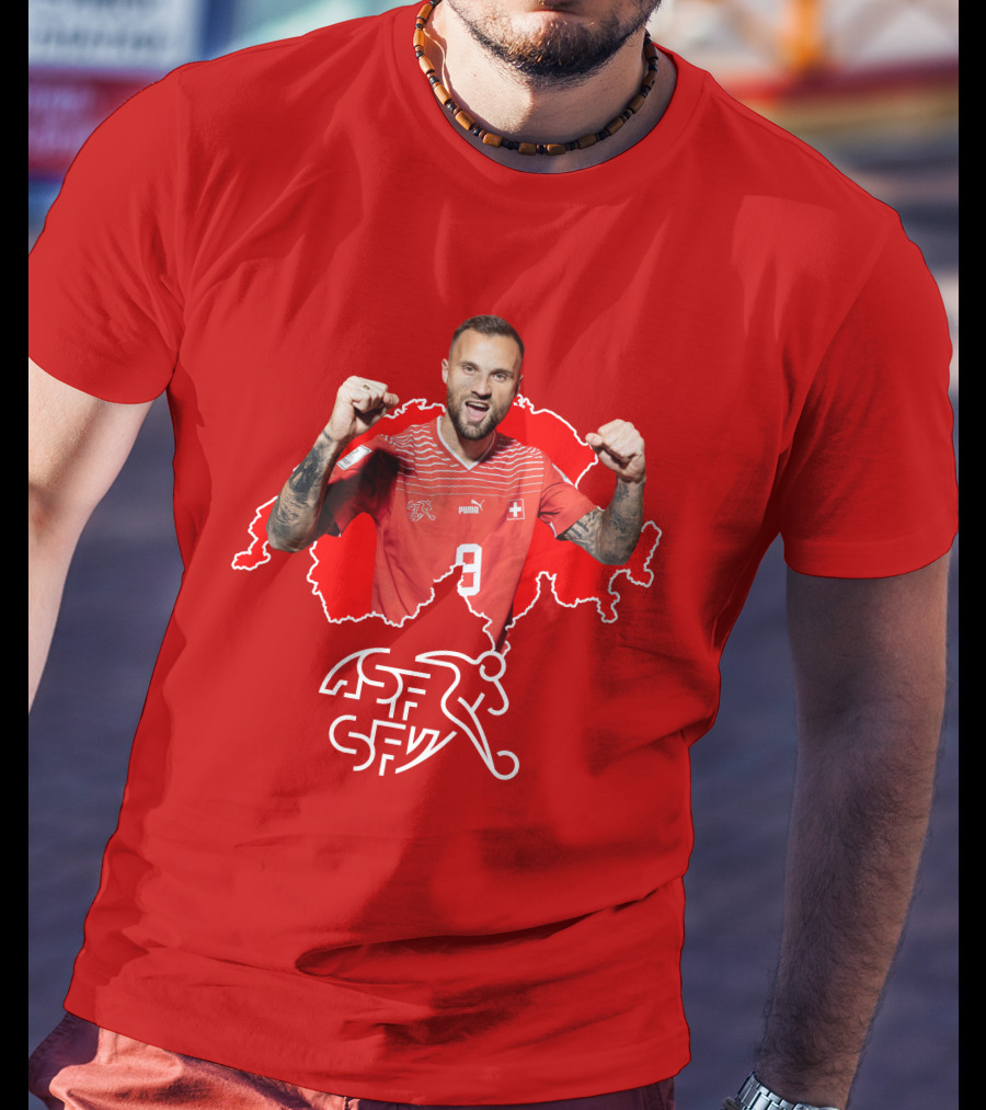Haris Seferovic Switzerland Football Jersey Number 9 T-Shirt
