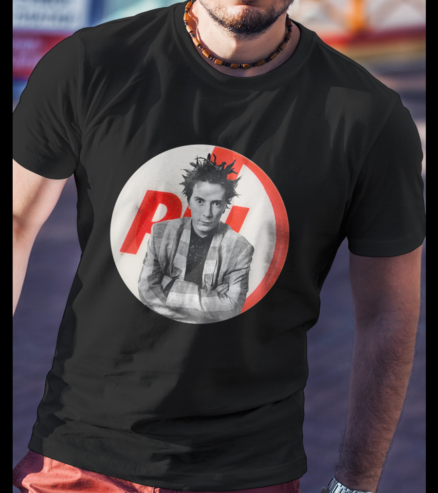 Public Image Ltd PiL John Lydon Button Style Plaid Jacket T-Shirt