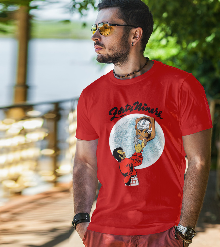 Forty Niner Buffalo Bills Helmet Quirky T-Shirt