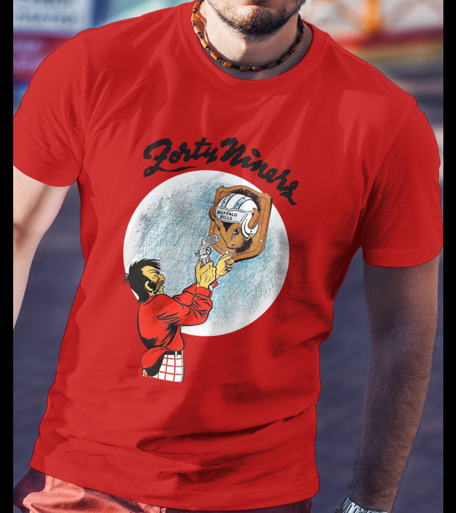 Forty Niner Buffalo Bills Helmet Quirky T-Shirt