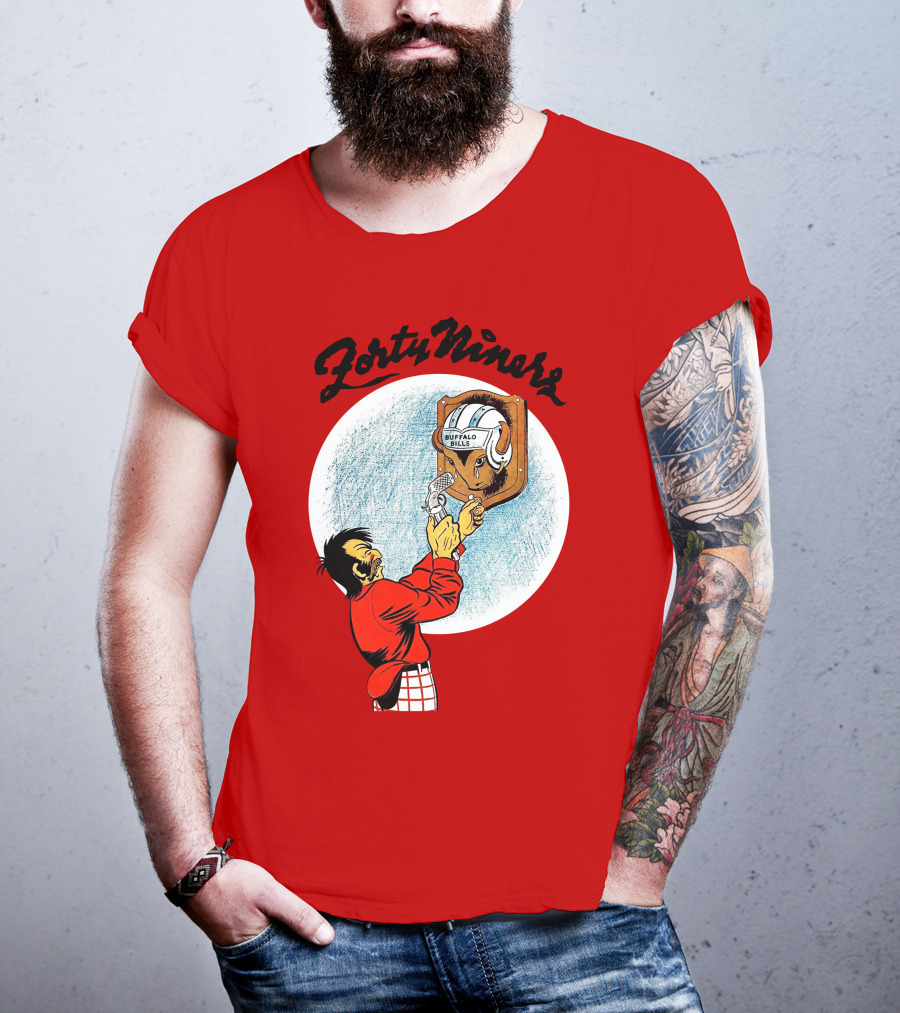 Forty Niner Buffalo Bills Helmet Quirky T-Shirt