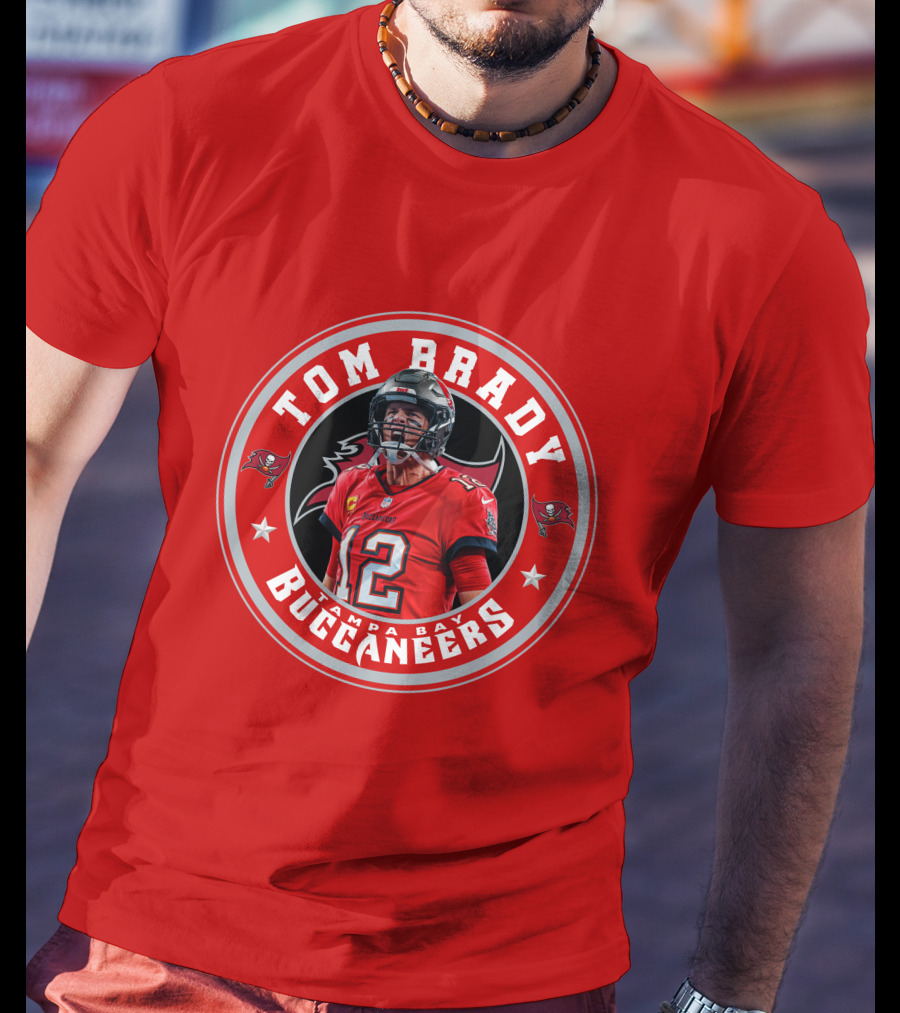 Tom Brady Tampa Bay Buccaneers Number 12 Fan T-Shirt