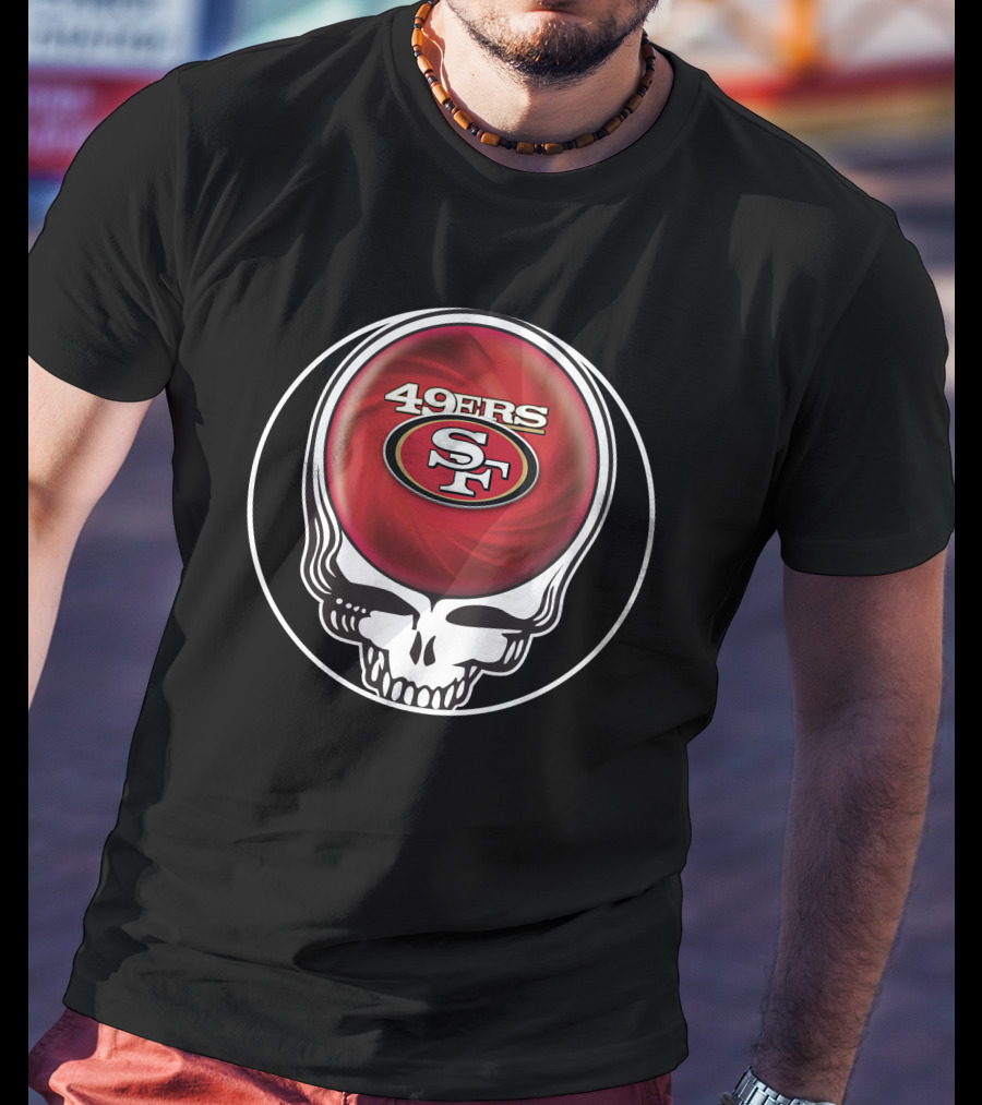 49ers Grateful Dead Skull Icon Collaboration T-Shirt