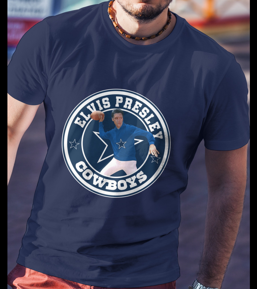 Elvis Presley Cowboys Football Star T-Shirt