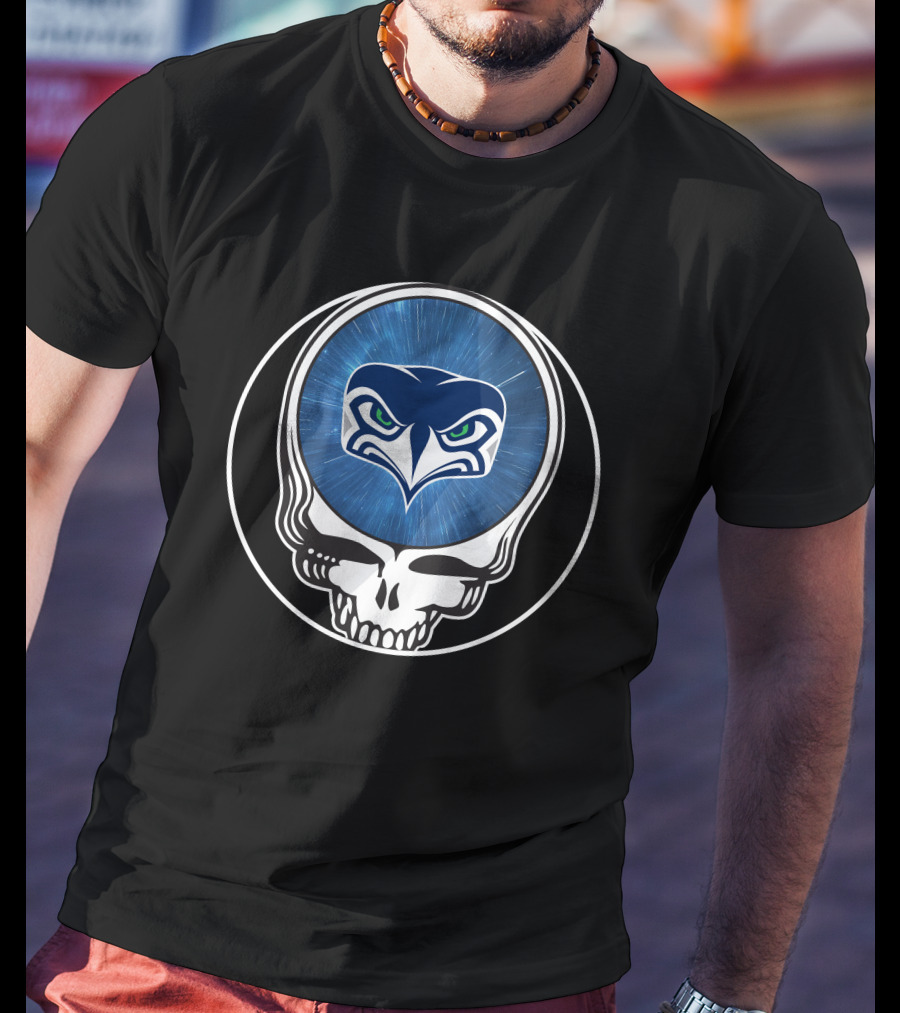 Seattle Seahawks Skull T-Shirt