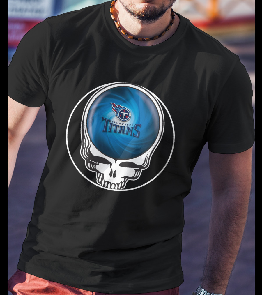 Tennessee Titans Skull Swirl T-Shirt