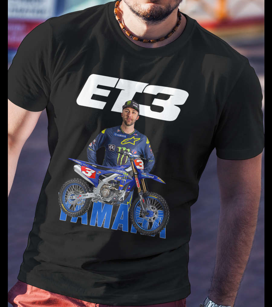 Eli Tomac 3 Yamaha Monster Energy Racing Motocross T-Shirt