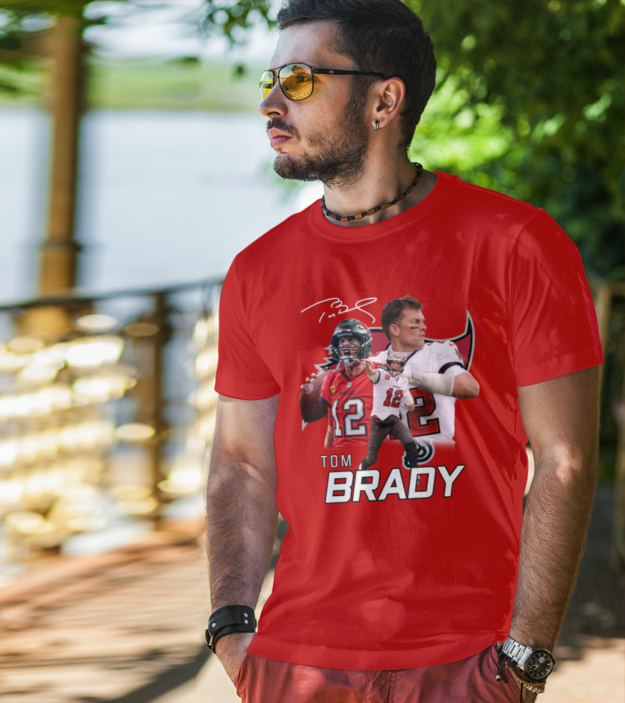 Tom Brady 12 Buccaneers Quarterback T-Shirt