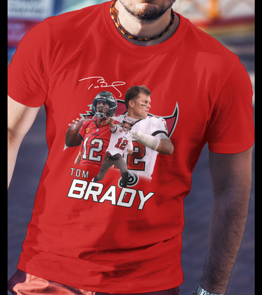 Tom Brady 12 Buccaneers Quarterback T-Shirt
