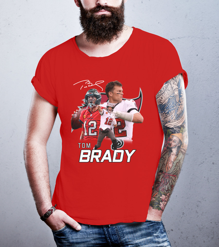 Tom Brady 12 Buccaneers Quarterback T-Shirt