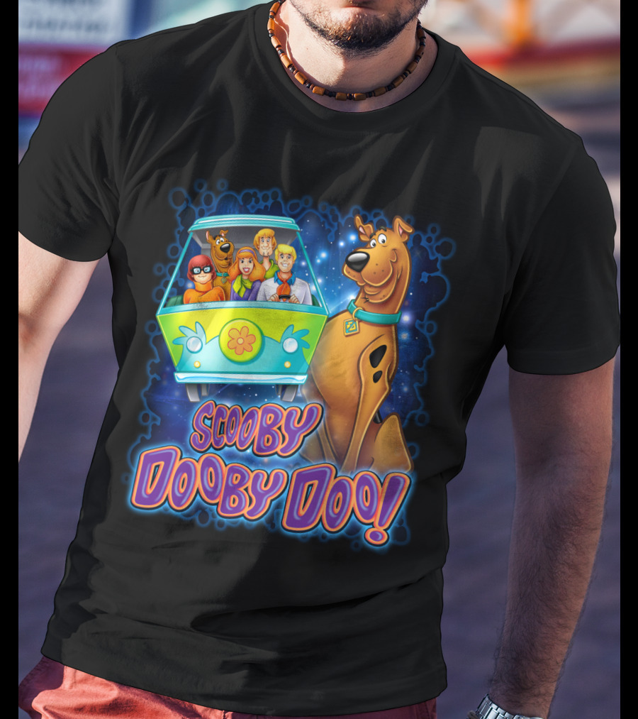 Scooby Dooby Doo Mystery Machine Adventure With The Gang T-Shirt