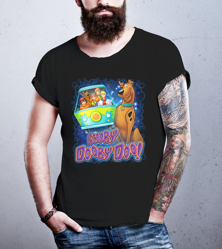 Scooby Dooby Doo Mystery Machine Adventure With The Gang T-Shirt
