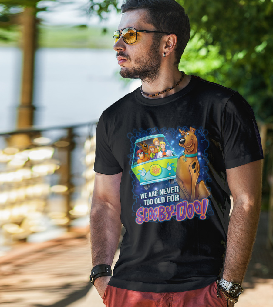 Scooby-Doo Mystery Machine We Are Never Too Old For Adventure T-Shirt