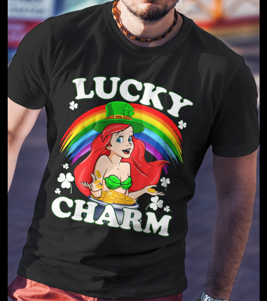 LUCKY CHARM Rainbow Ariel Gold Coins T-Shirt