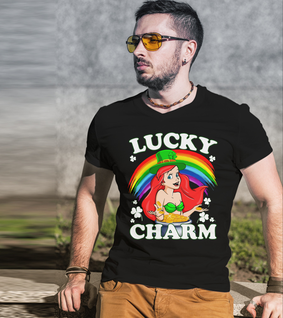 LUCKY CHARM Rainbow Ariel Gold Coins T-Shirt