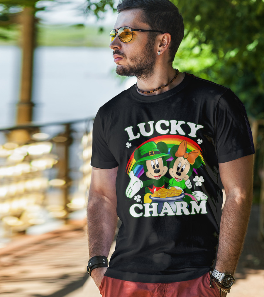 LUCKY CHARM Mickey And Minnie T-Shirt