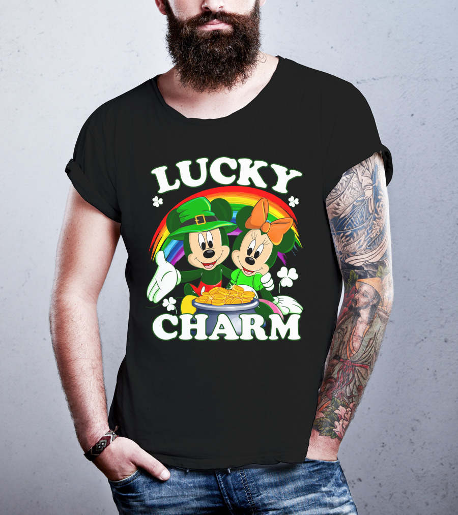 LUCKY CHARM Mickey And Minnie T-Shirt
