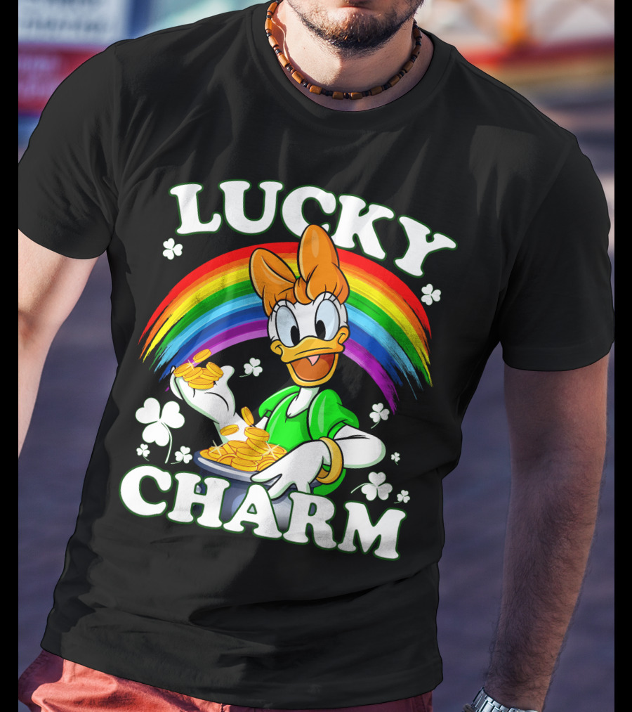 Lucky Charm Daisy Duck Rainbow Coins T-Shirt