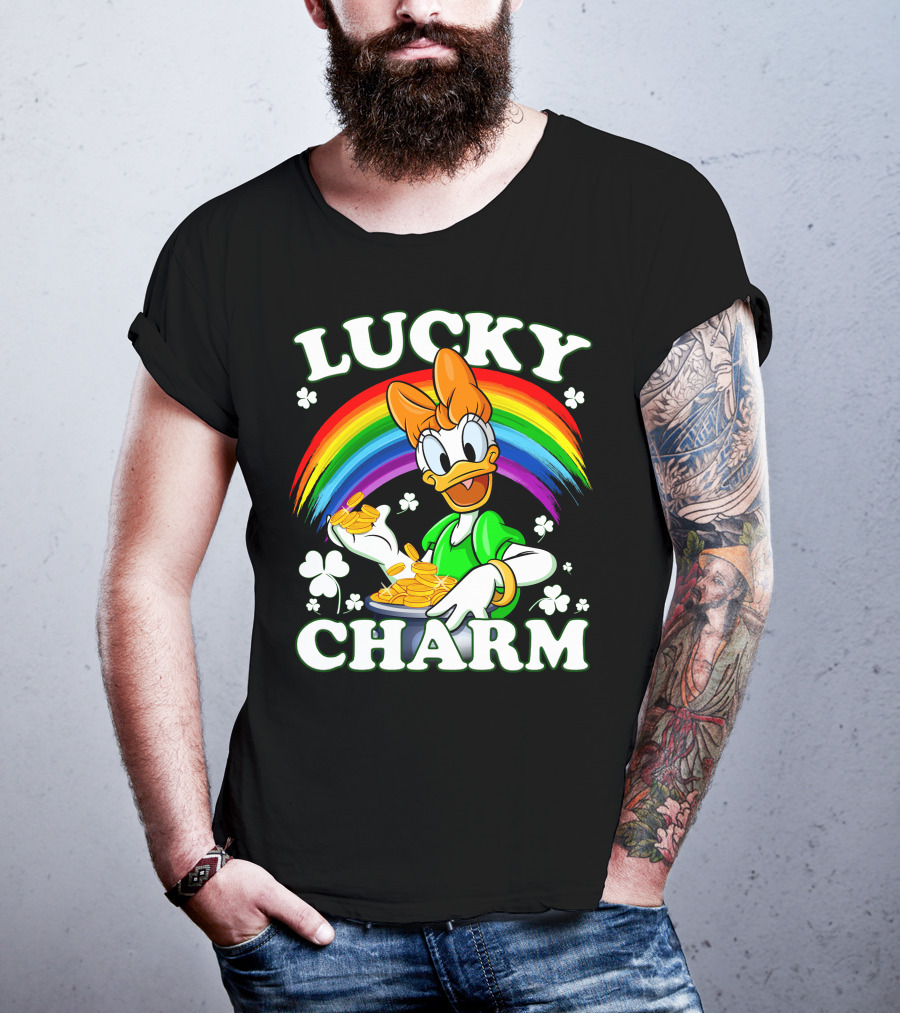 Lucky Charm Daisy Duck Rainbow Coins T-Shirt