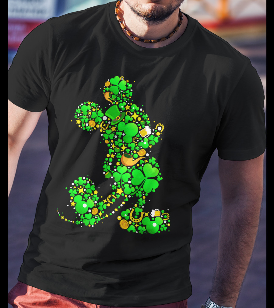 Mickey Mouse Shamrock Luck St. Patrick's Day 2019 T-Shirt