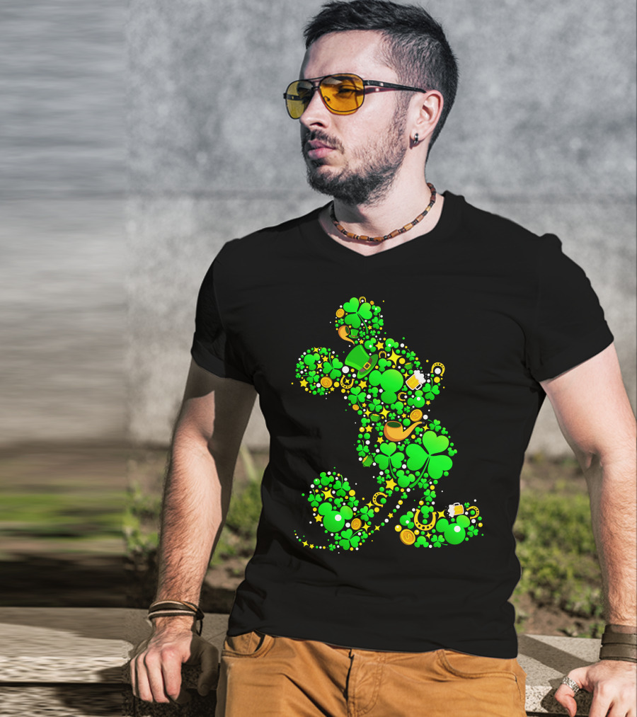 Mickey Mouse Shamrock Luck St. Patrick's Day 2019 T-Shirt