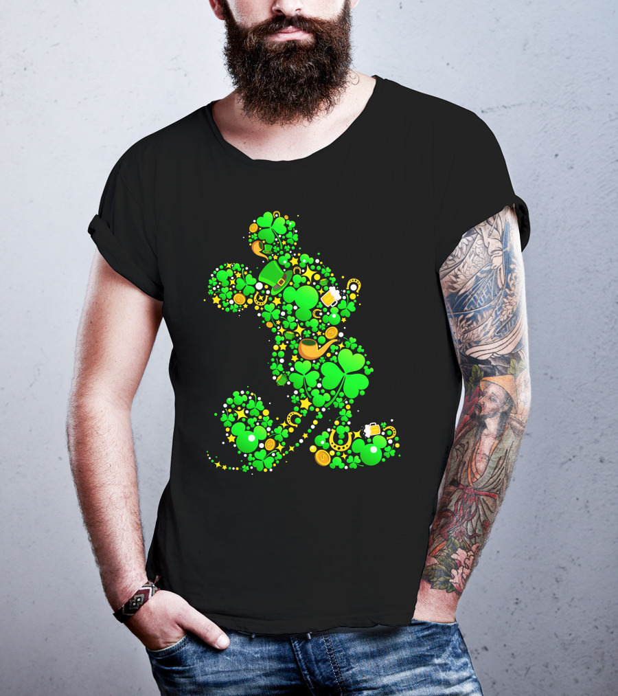 Mickey Mouse Shamrock Luck St. Patrick's Day 2019 T-Shirt