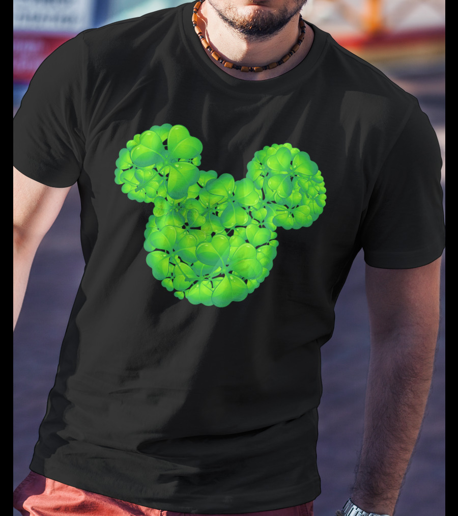 Mickey Shamrocks Clover Head T-Shirt