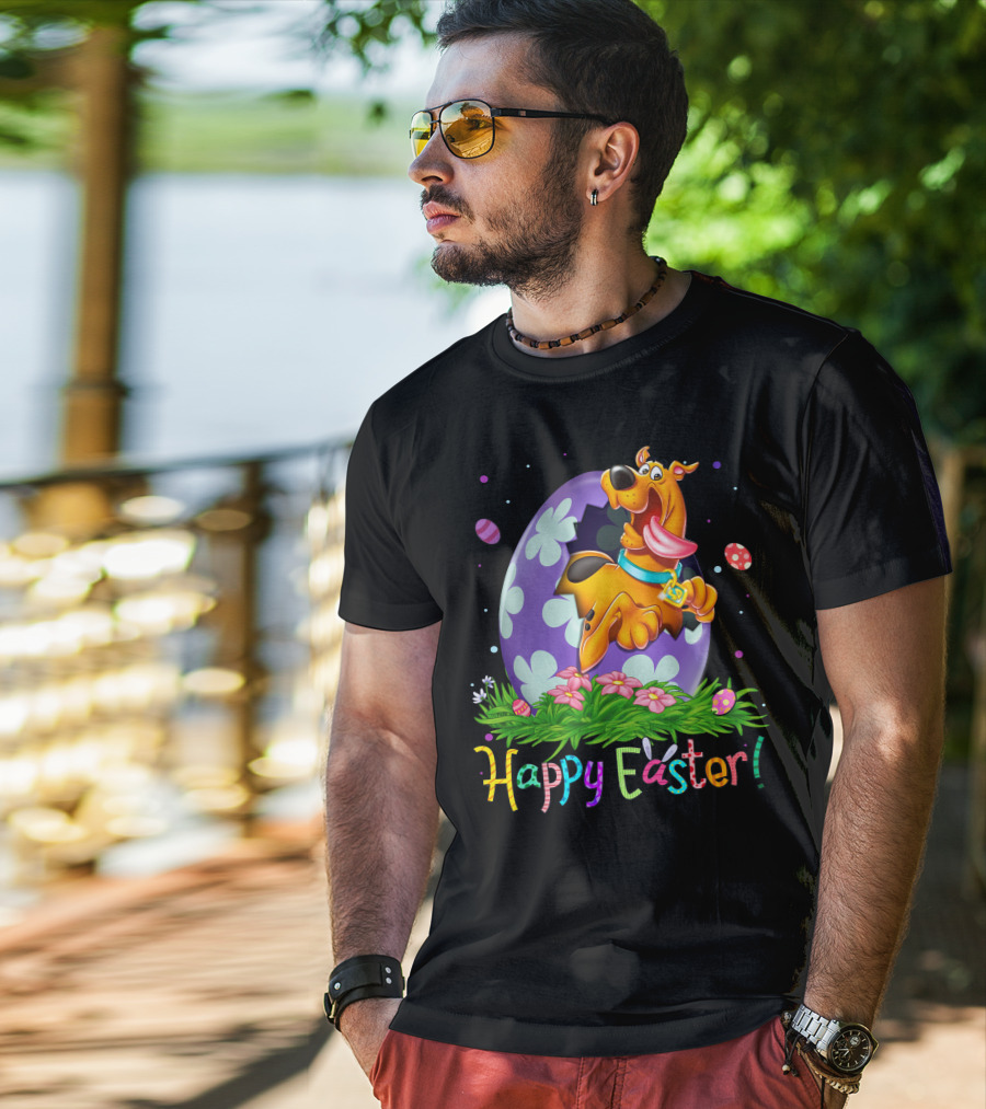 Scooby Doo Happy Easter Egg Flowers T-Shirt