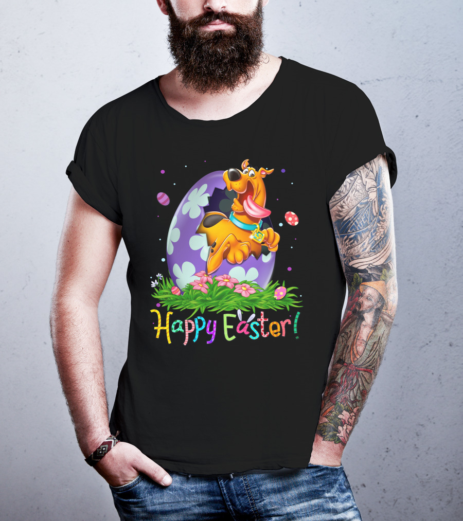 Scooby Doo Happy Easter Egg Flowers T-Shirt
