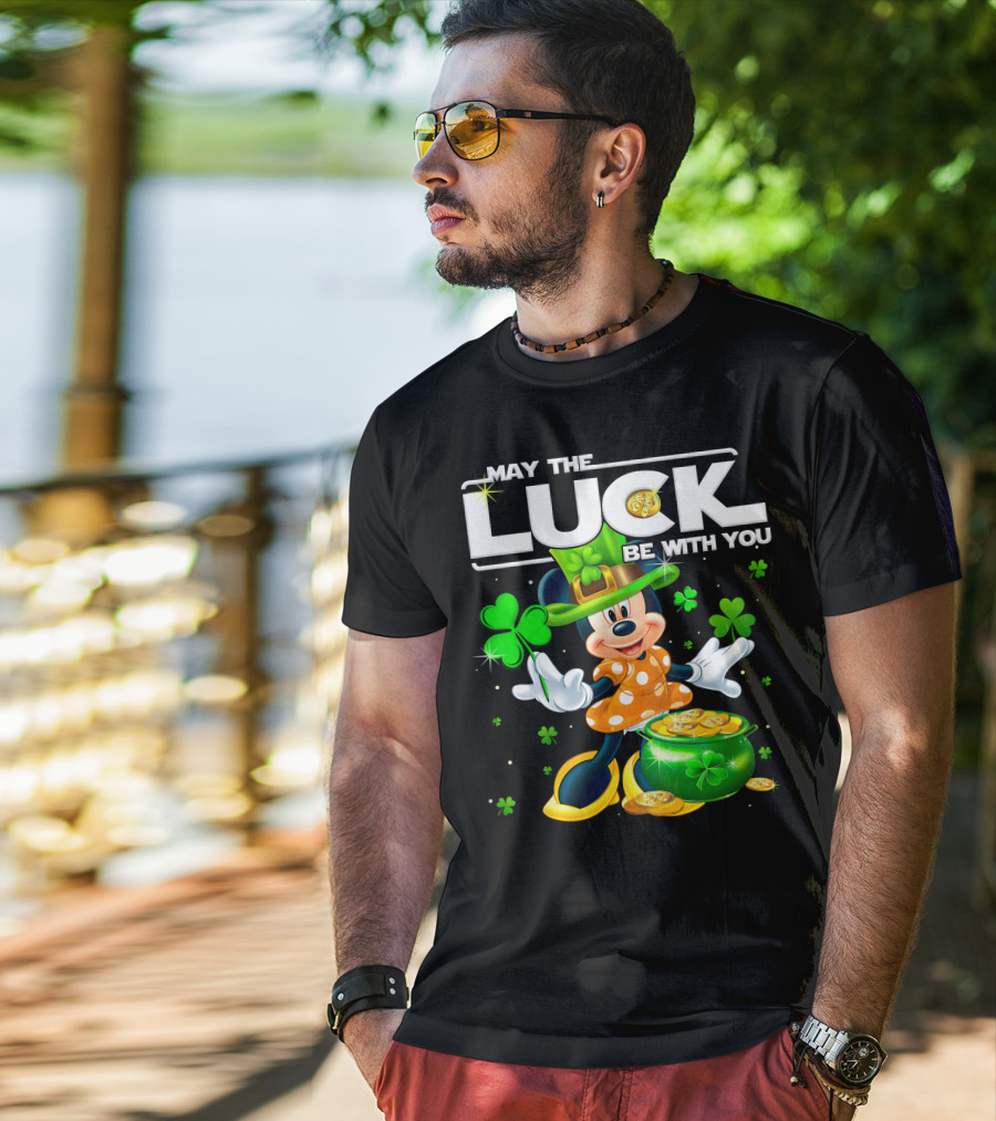 Minnie May The Luck Be With You Shamrock Hat And Pot Of Gold T-Shirt