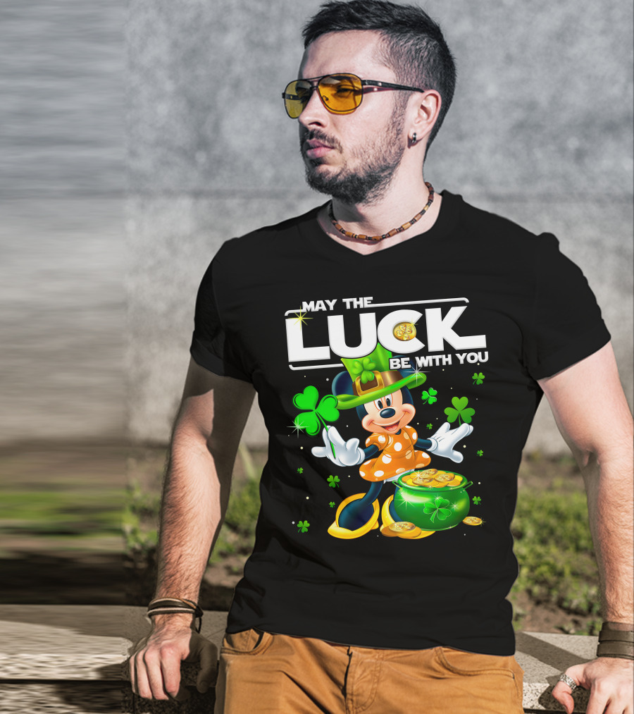 Minnie May The Luck Be With You Shamrock Hat And Pot Of Gold T-Shirt
