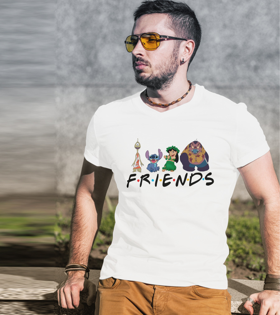 Lilo And Stitch Friends Characters T-Shirt