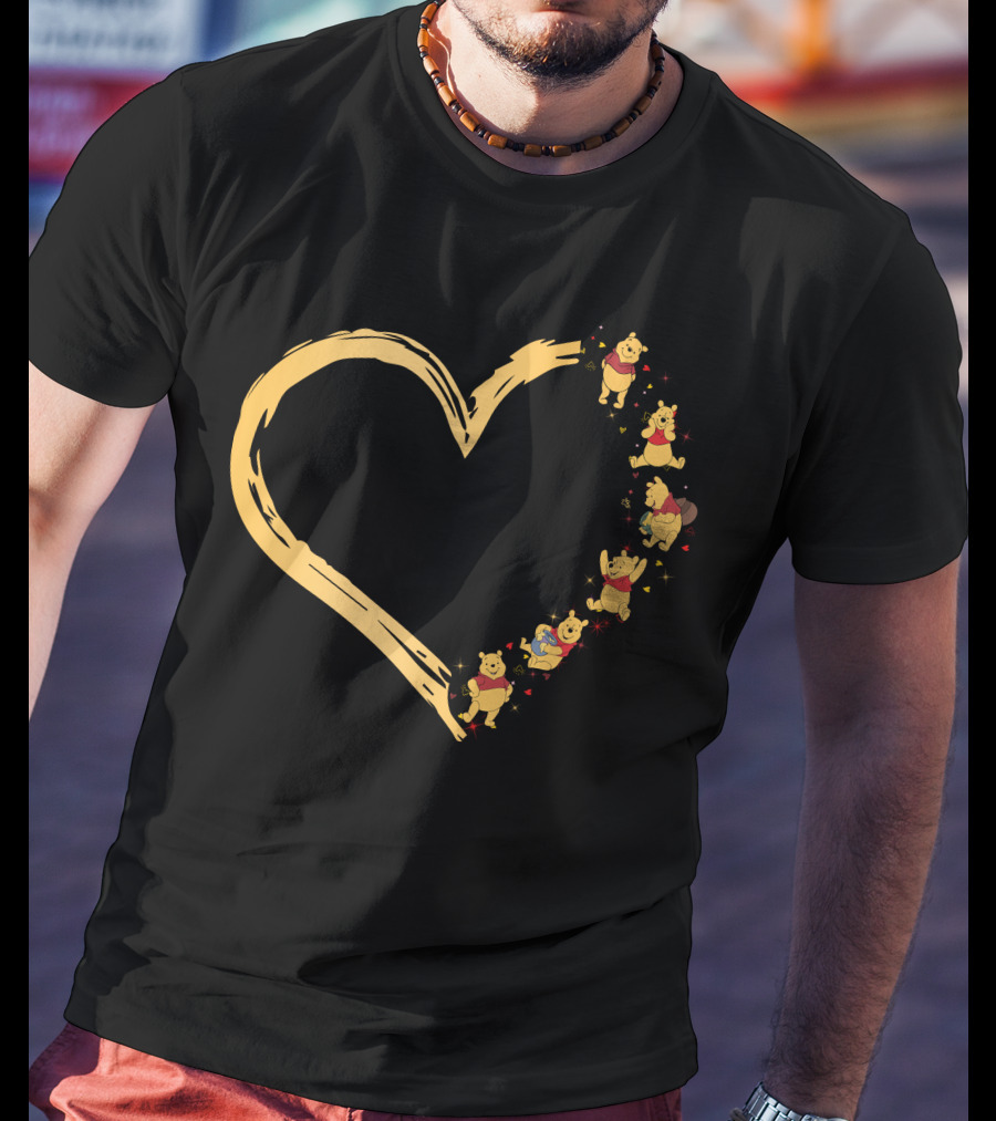 Winnie The Pooh Heart-Shaped Moments Of Love And Friendship T-Shirt