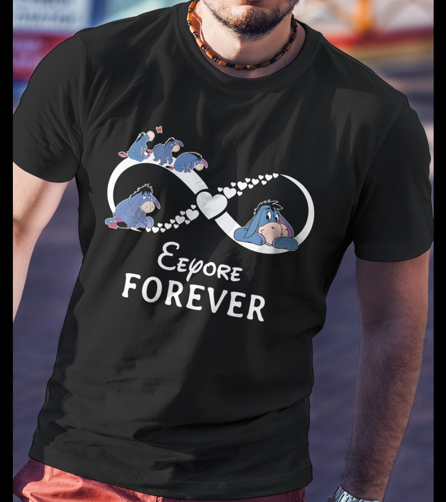 Eeyore Forever Infinity Heart Icons T-Shirt