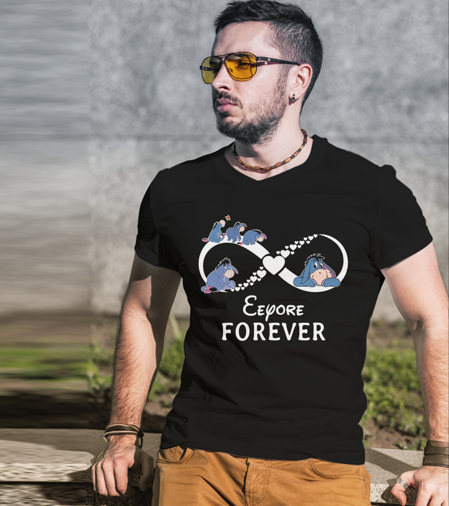 Eeyore Forever Infinity Heart Icons T-Shirt