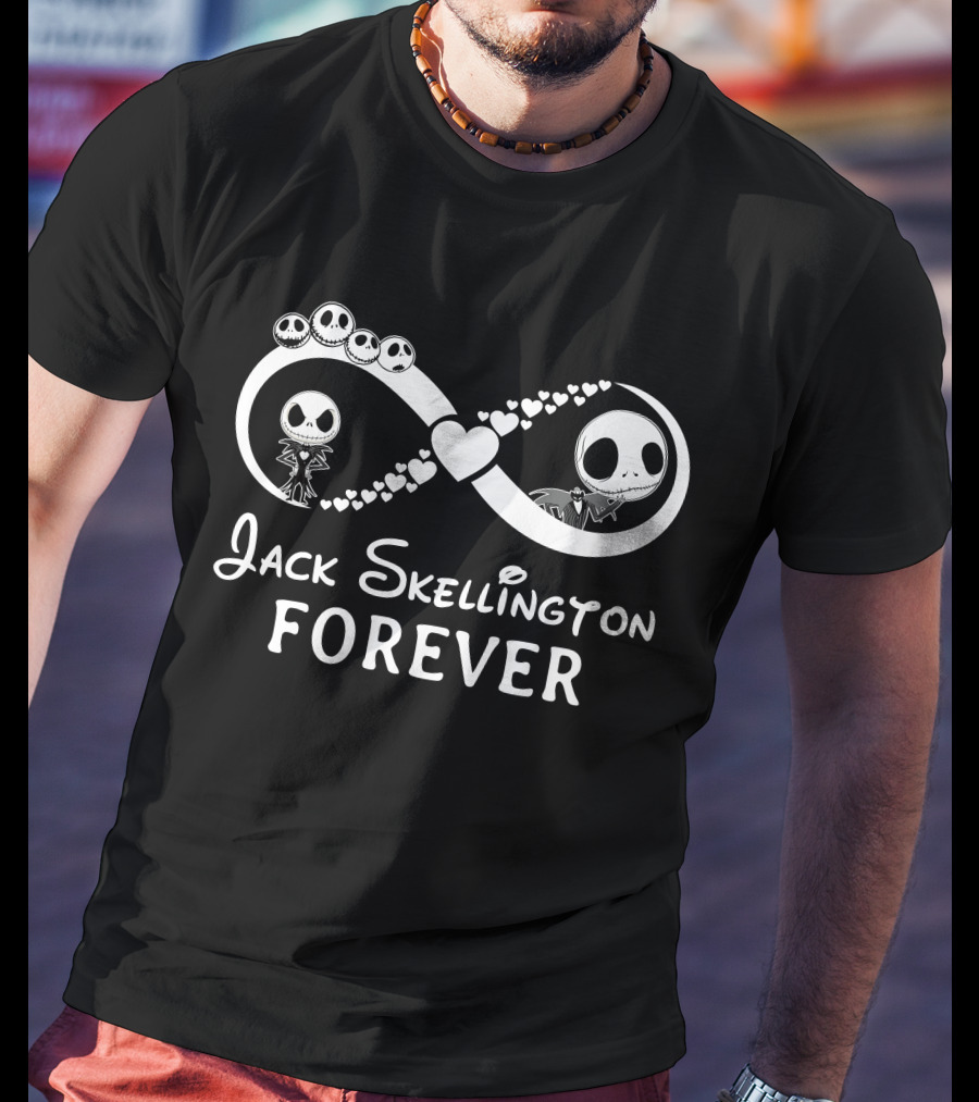 Jack Skellington Forever Infinity Hearts T-Shirt