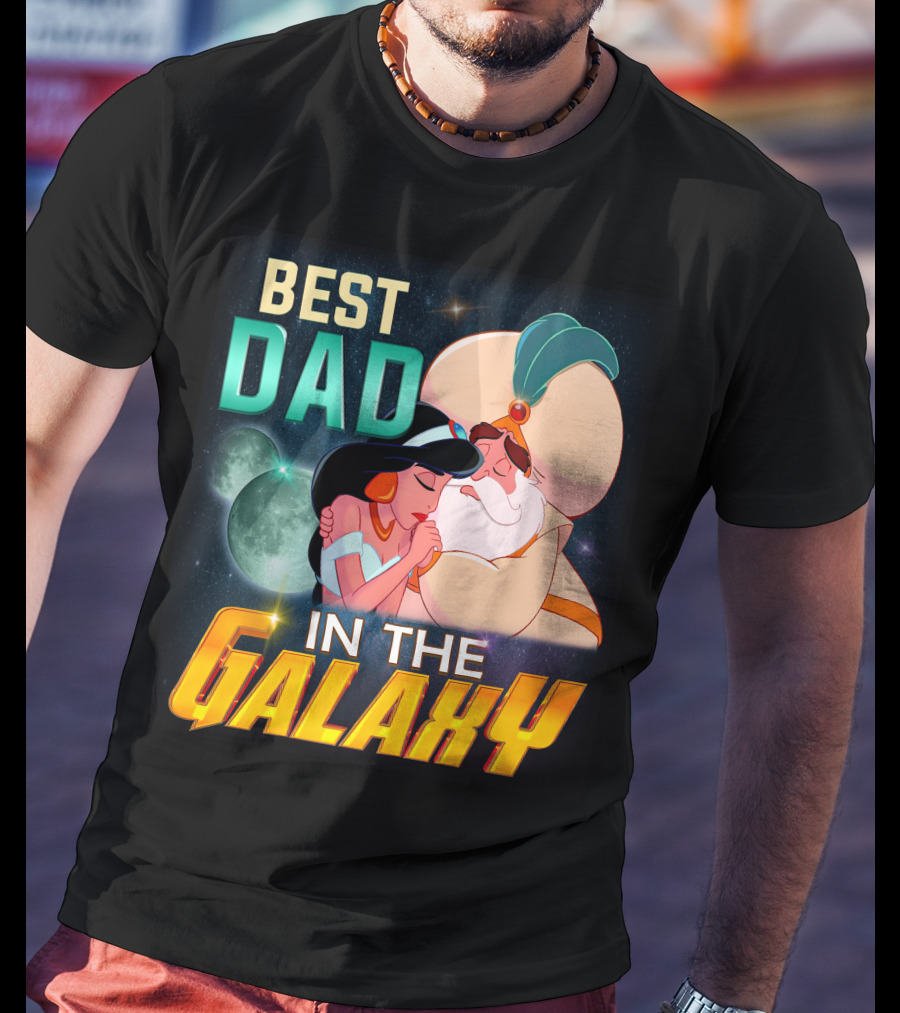 Best Dad In The Galaxy Jasmine And Her Father T-Shirt