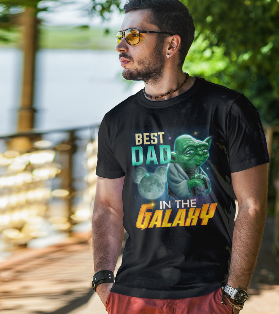 Best Dad Yoda IN The Galaxy T-Shirt