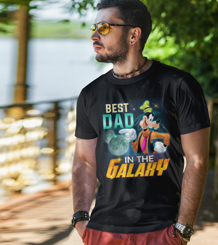 Best Dad IN The Galaxy Goofy T-Shirt