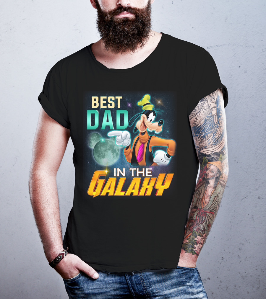 Best Dad IN The Galaxy Goofy T-Shirt