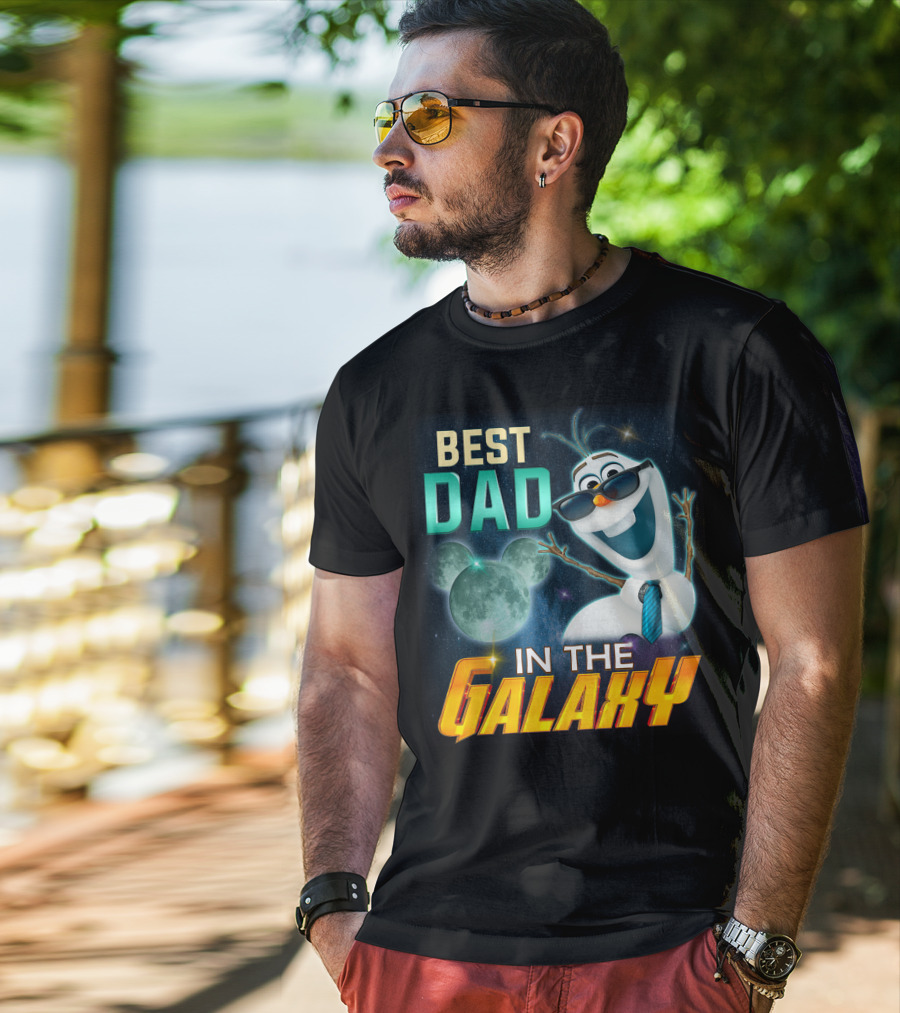 Best Dad IN The Galaxy Olaf T-Shirt